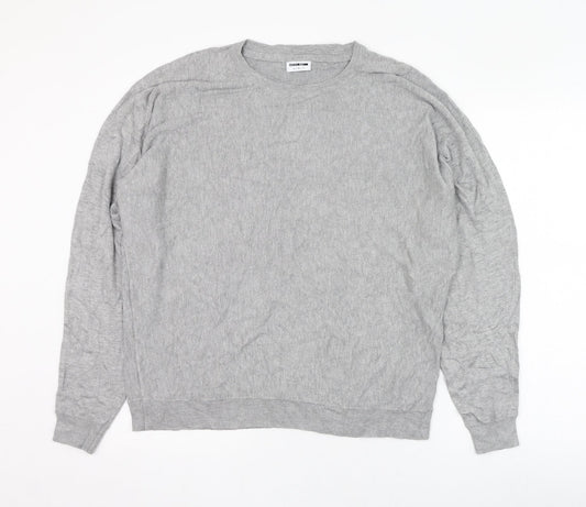 Womens UK Size L Noisy may Grey Pullover Jumper