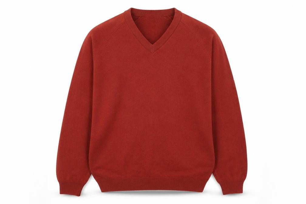 Mens UK Size M Country Trader Red Pullover Jumper