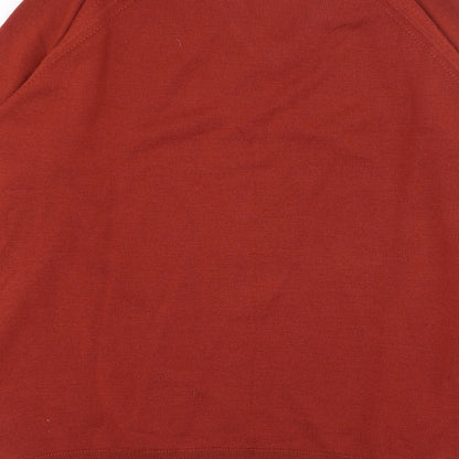 Country Trader Mens Red V-Neck  Acrylic Pullover Jumper Size M