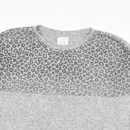 Womens UK Size S Matalan Grey Pullover Jumper