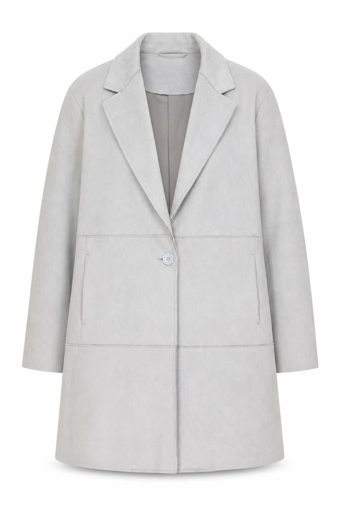 Womens UK Size 12 Primark Grey Overcoat