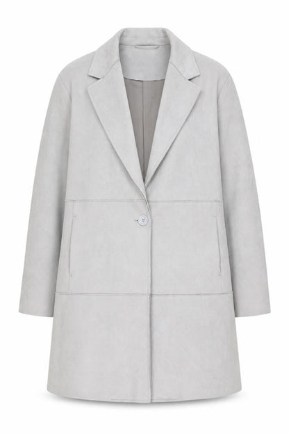 Womens UK Size 12 Primark Grey Overcoat