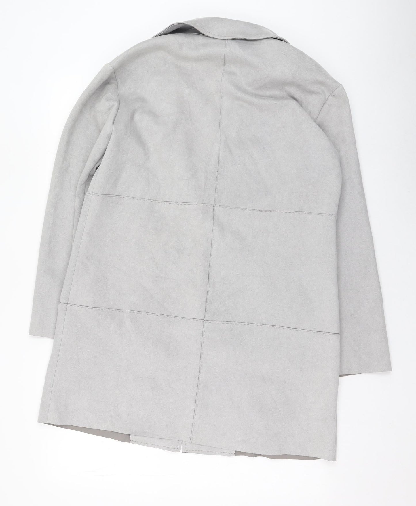 Primark Womens Grey   Overcoat Coat Size 12  Button