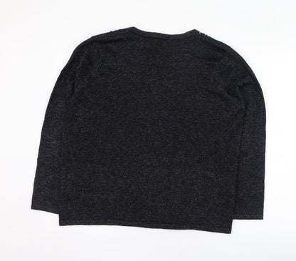 Womens UK Size M BM Black Cardigan Jumper