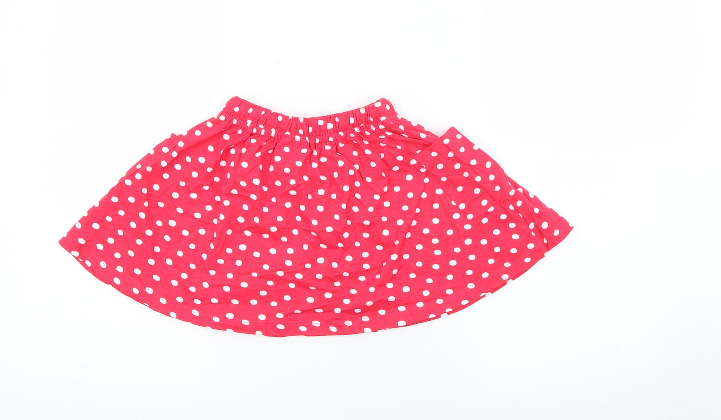 So cute Girls Red Polka Dot Cotton A-Line Skirt Size 18-24 Months