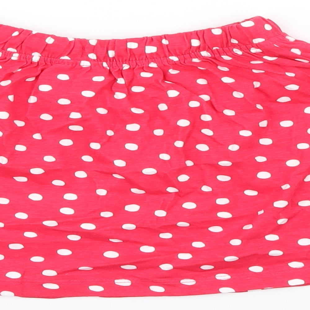 So cute Girls Red Polka Dot Cotton A-Line Skirt Size 18-24 Months