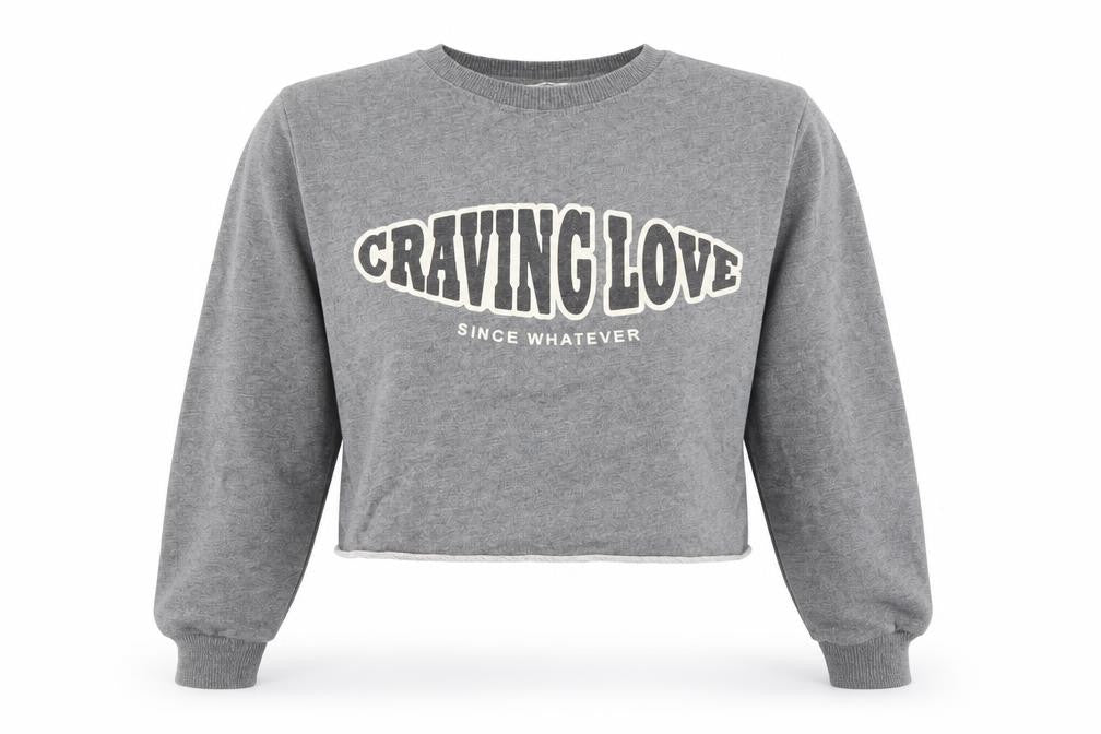 Womens UK Size XS Pull & Bear Grey Pullover Sweatshirt