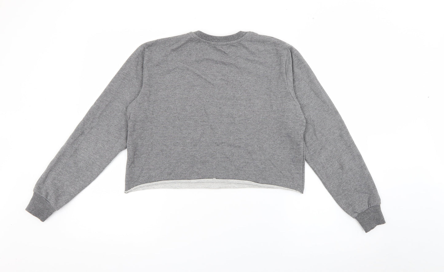 Womens UK Size XS Pull & Bear Grey Pullover Sweatshirt