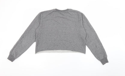 Womens UK Size XS Pull & Bear Grey Pullover Sweatshirt