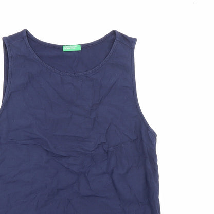 Womens UK Size S United Colors of Benetton Blue Camisole Tank