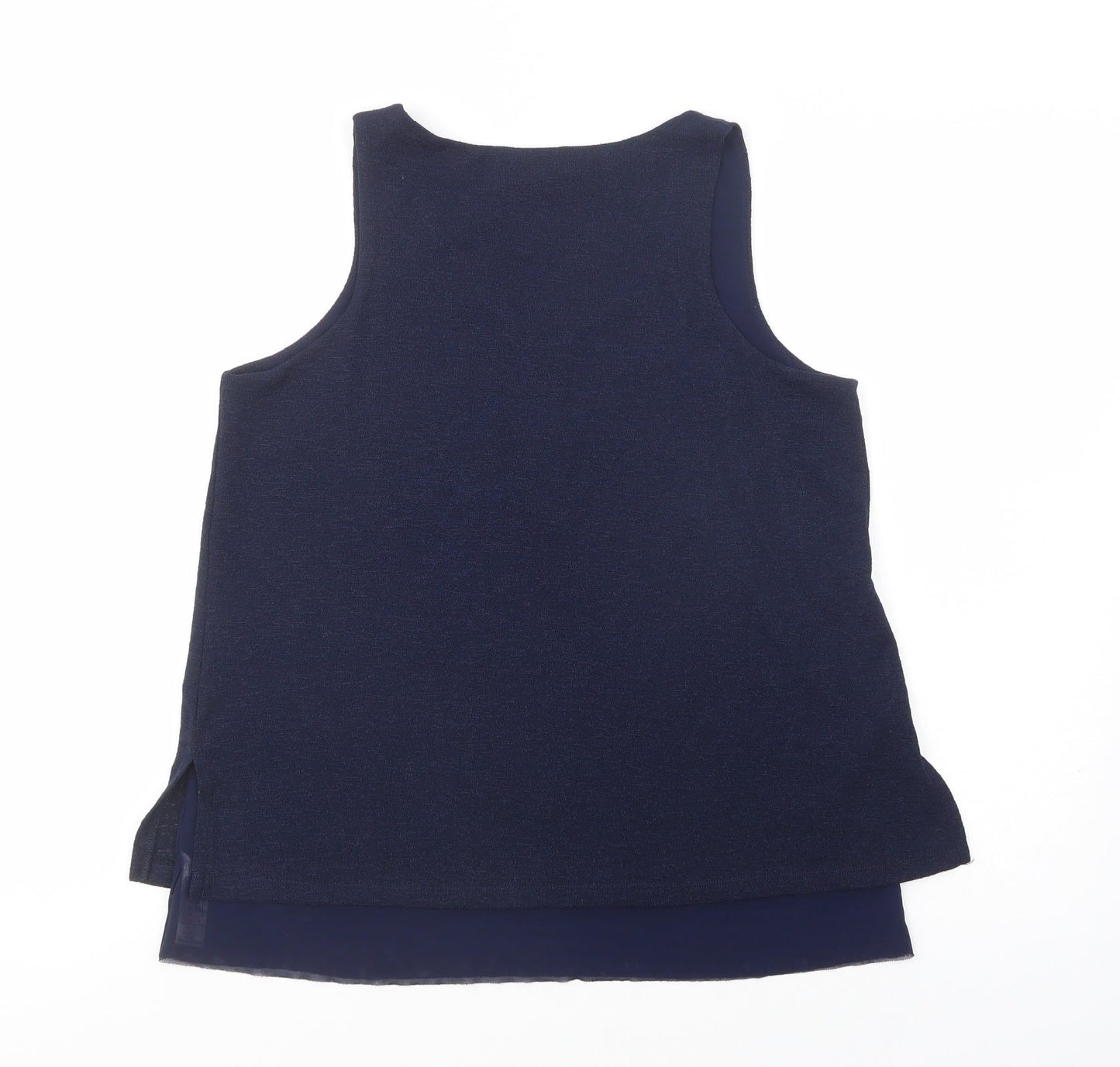 Womens UK Size M Dunnes Stores Blue Basic Tank