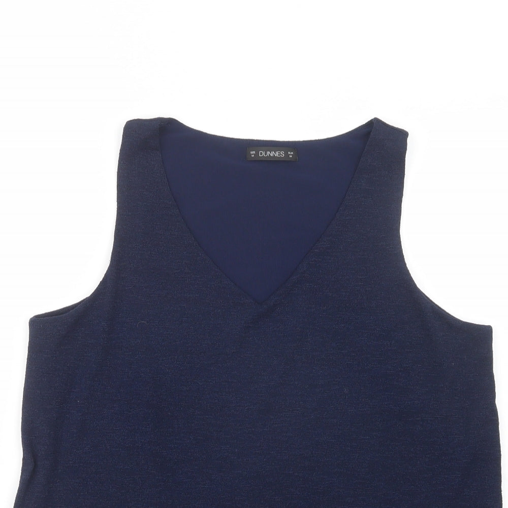 Womens UK Size M Dunnes Stores Blue Basic Tank