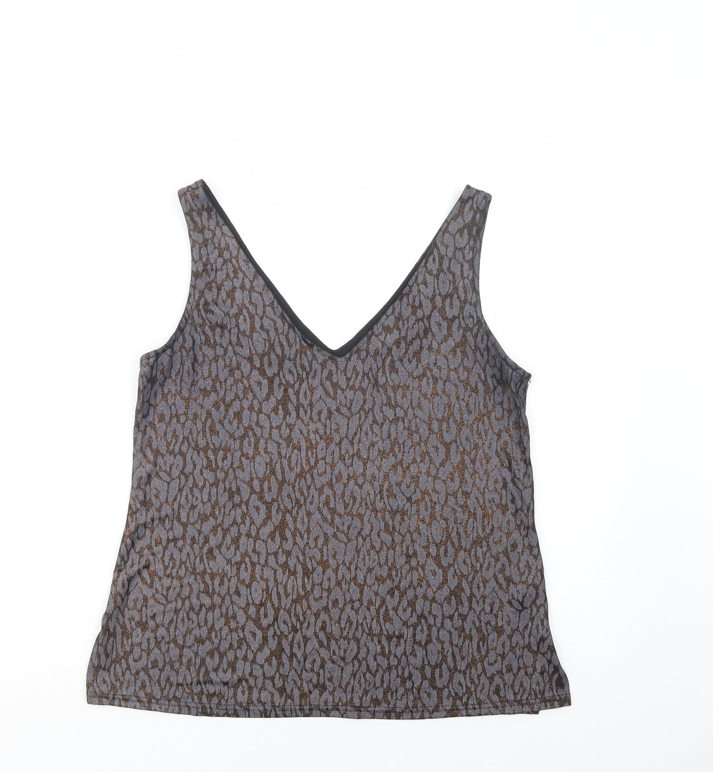 Womens UK Size 12 Wallis Grey Basic Tank