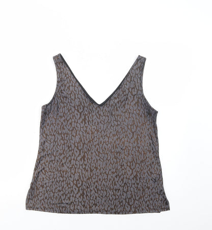 Womens UK Size 12 Wallis Grey Basic Tank