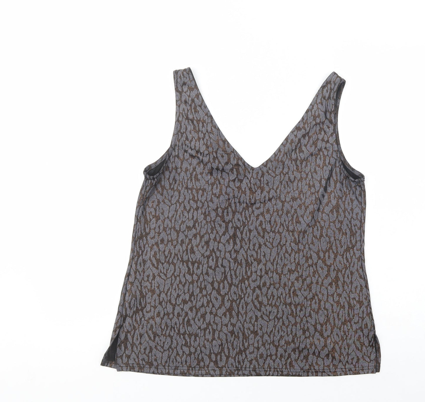 Womens UK Size 12 Wallis Grey Basic Tank