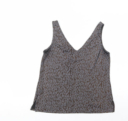 Womens UK Size 12 Wallis Grey Basic Tank