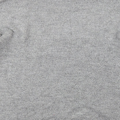 George Womens Grey Crew Neck  Acrylic Tunic Jumper Size 10