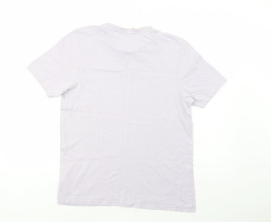Slazenger Mens Purple  Cotton  T-Shirt Size S Crew Neck