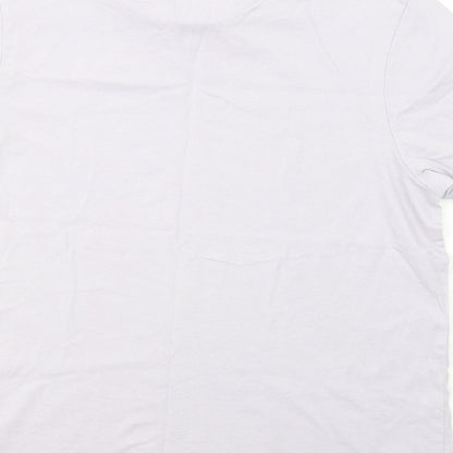 Slazenger Mens Purple  Cotton  T-Shirt Size S Crew Neck