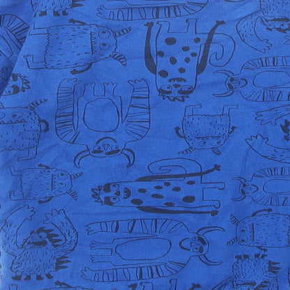 TU Boys Blue Geometric Cotton Pullover Sweatshirt Size 2-3 Years  Pullover - Cute Monsters