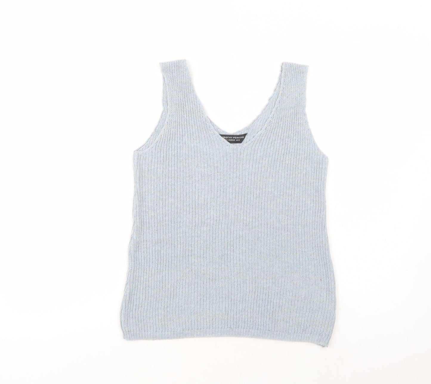 Womens UK Size 12 Dorothy Perkins Blue Basic Tank