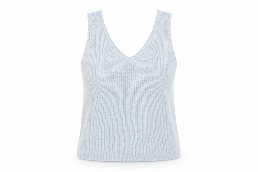 Womens UK Size 12 Dorothy Perkins Blue Basic Tank