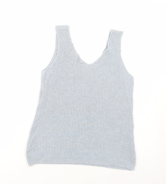 Womens UK Size 12 Dorothy Perkins Blue Basic Tank