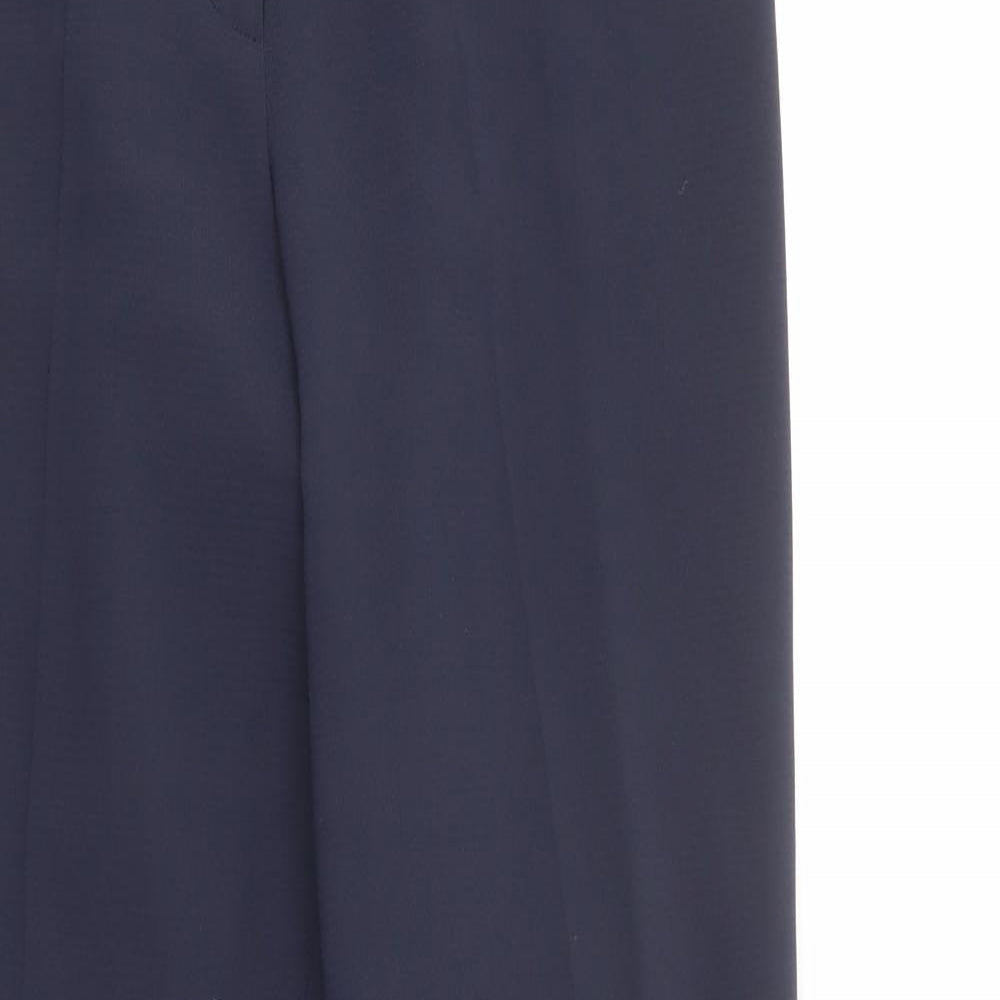Womens UK Size 12 Gerard Regular Fit Dress Pants Blue Trousers