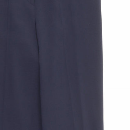 Womens UK Size 12 Gerard Regular Fit Dress Pants Blue Trousers