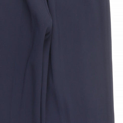 Womens UK Size 12 Gerard Regular Fit Dress Pants Blue Trousers