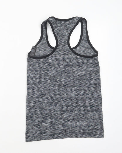 Marks and Spencer Womens Grey  Polyester Pullover Tank Size S Scoop Neck Pullover