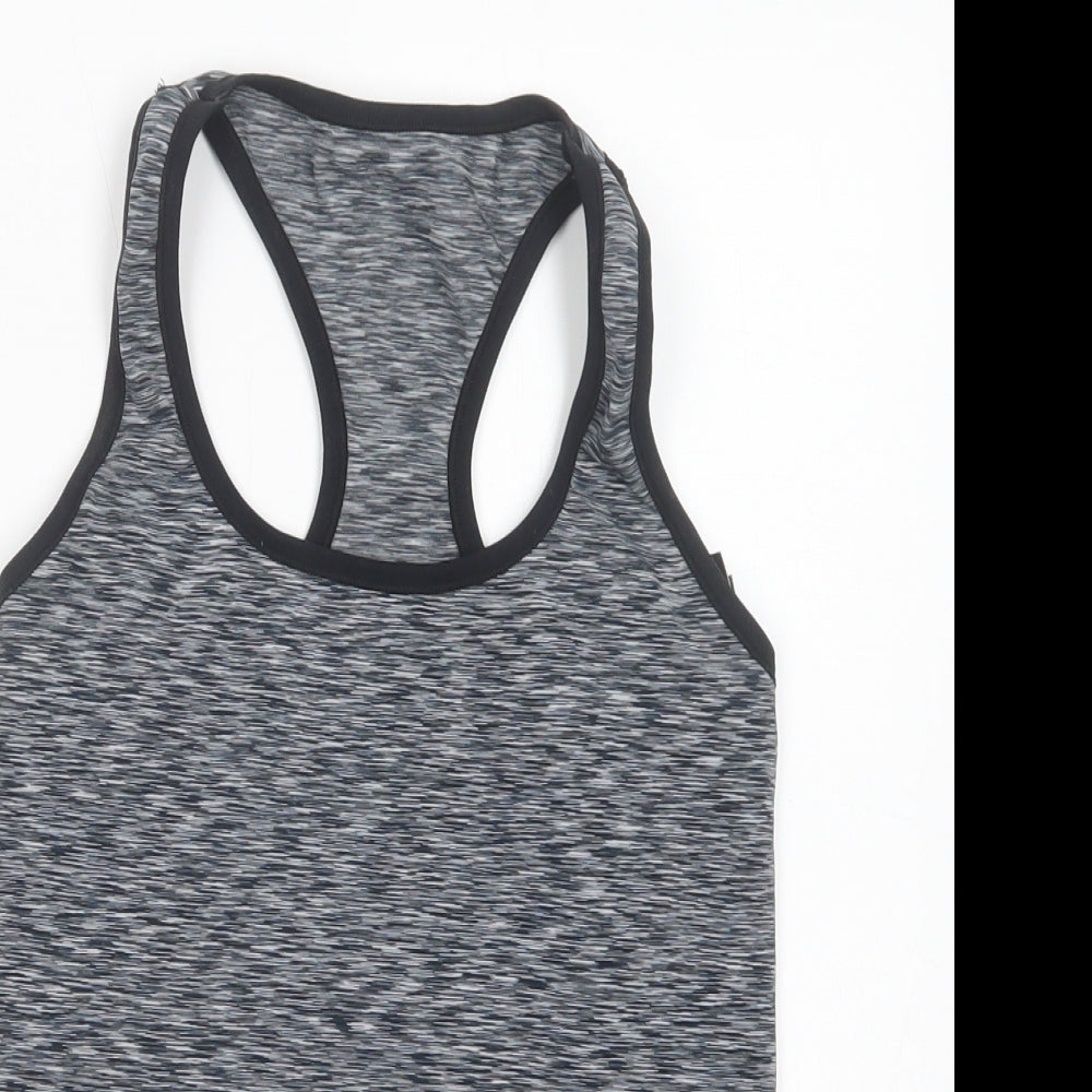 Marks and Spencer Womens Grey  Polyester Pullover Tank Size S Scoop Neck Pullover