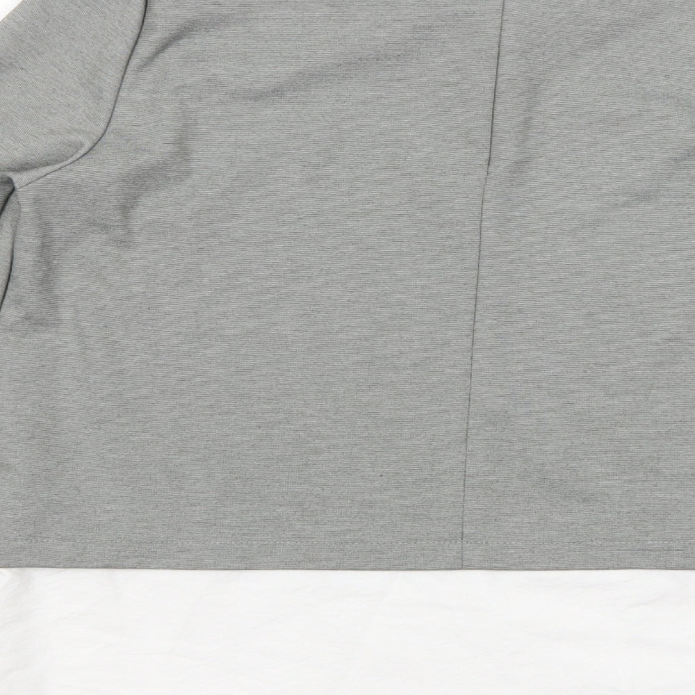 Womens UK Size M VERO MODA Grey Basic Blouse