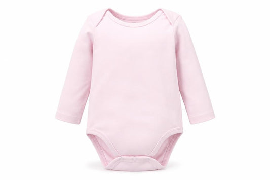 H&M Girls Pink  100% Cotton Babygrow One-Piece Size 6-9 Months  Button