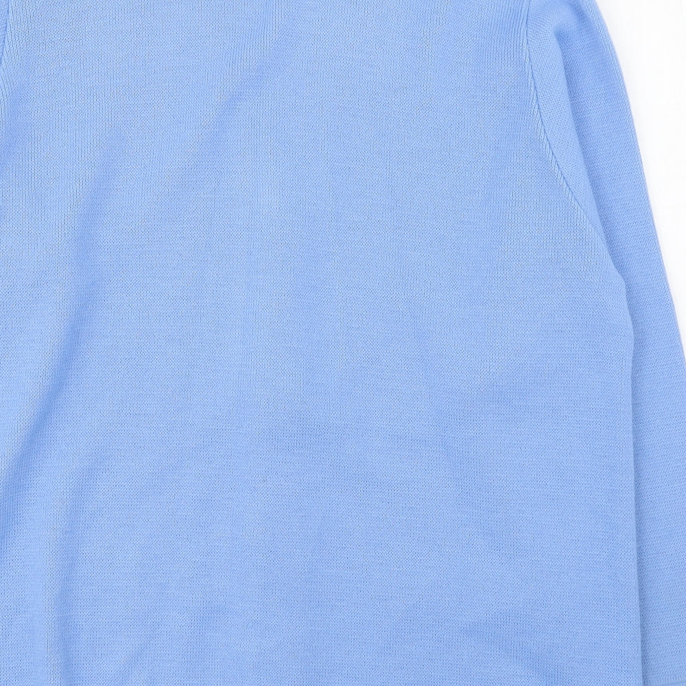 Womens UK Size L Care Blue Cardigan Jumper