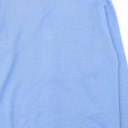 Womens UK Size L Care Blue Cardigan Jumper