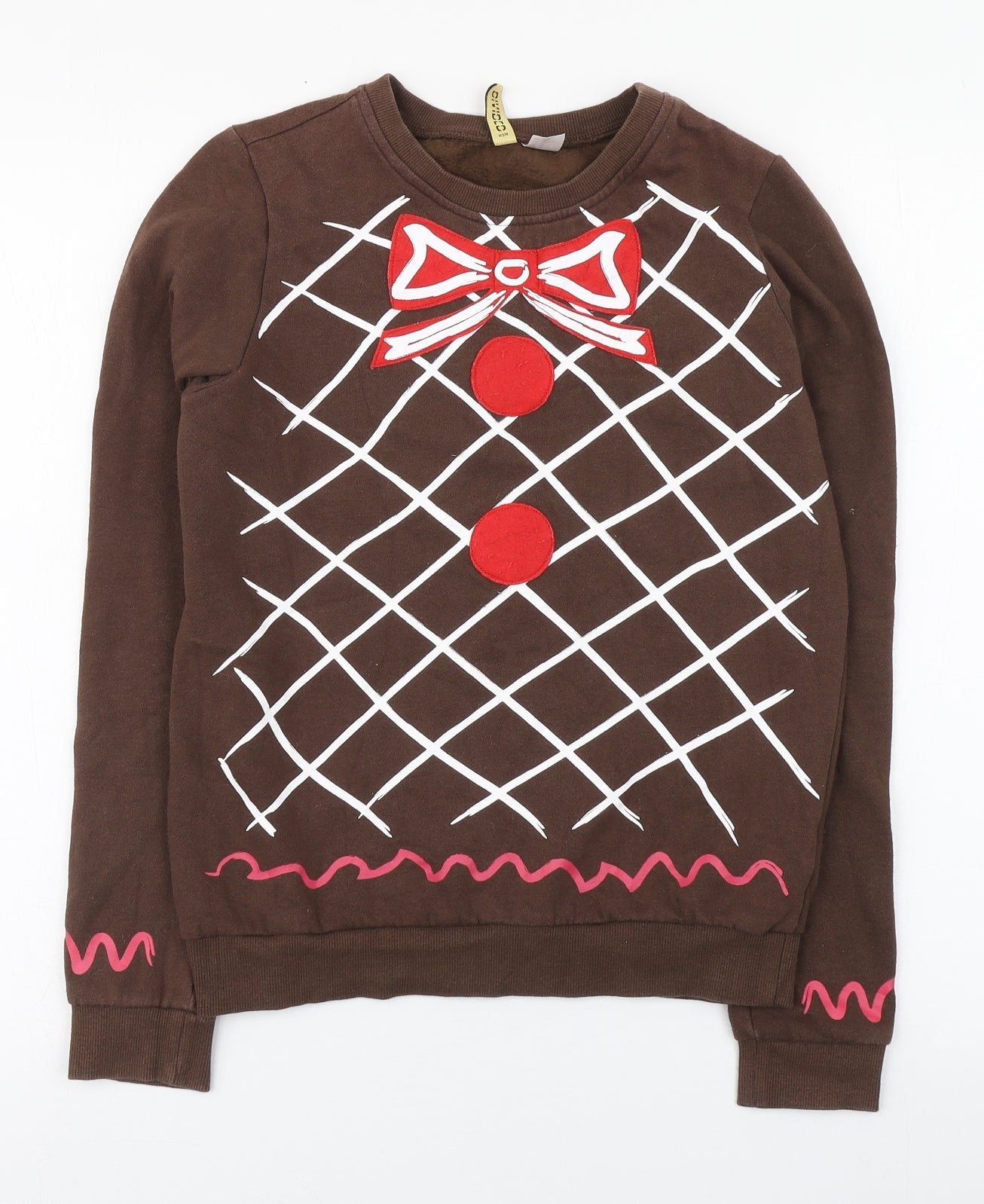 Divided Womens Brown  Cotton Pullover Sweatshirt Size XS   - Gingerbread