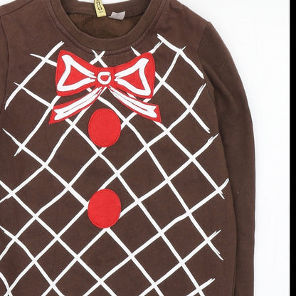 Divided Womens Brown  Cotton Pullover Sweatshirt Size XS   - Gingerbread