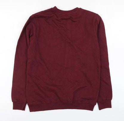 Twenty4 Girls Red  100% Cotton Pullover Sweatshirt Size 11-12 Years  Pullover