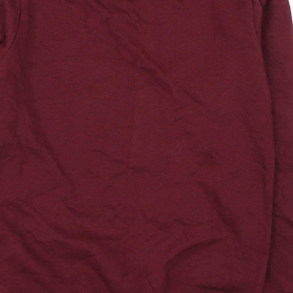 Twenty4 Girls Red  100% Cotton Pullover Sweatshirt Size 11-12 Years  Pullover