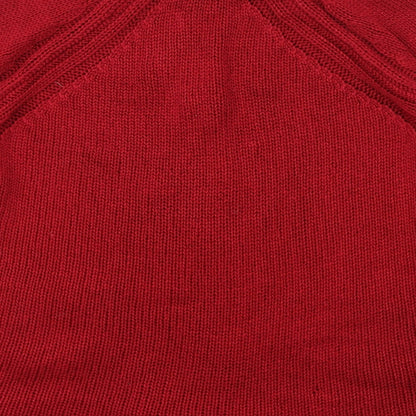 Womens UK Size M Per Una Red Full Zip Jumper