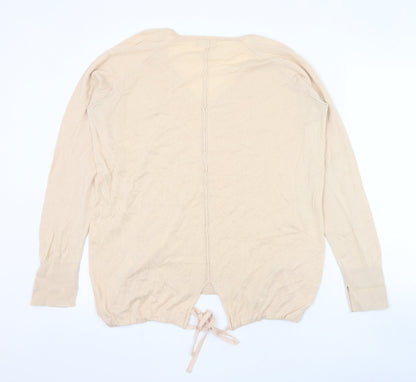 Womens UK Size 12 Marks and Spencer Beige Pullover Jumper
