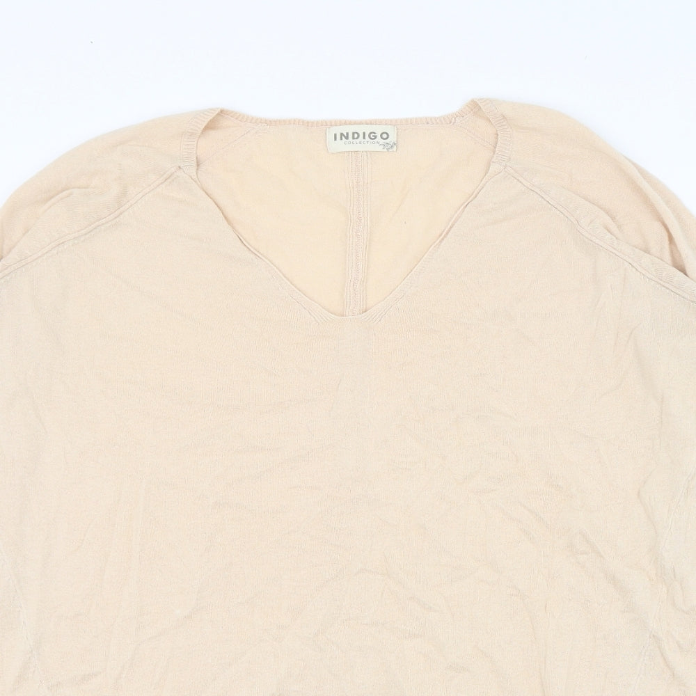 Womens UK Size 12 Marks and Spencer Beige Pullover Jumper