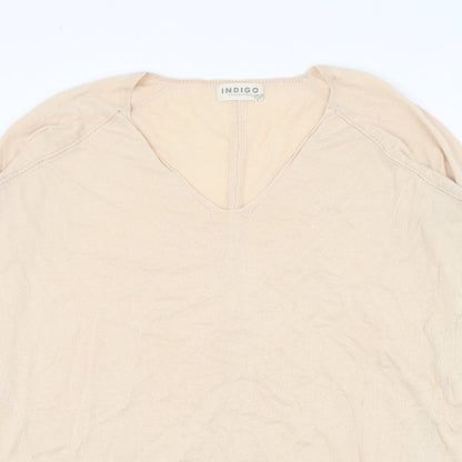 Womens UK Size 12 Marks and Spencer Beige Pullover Jumper