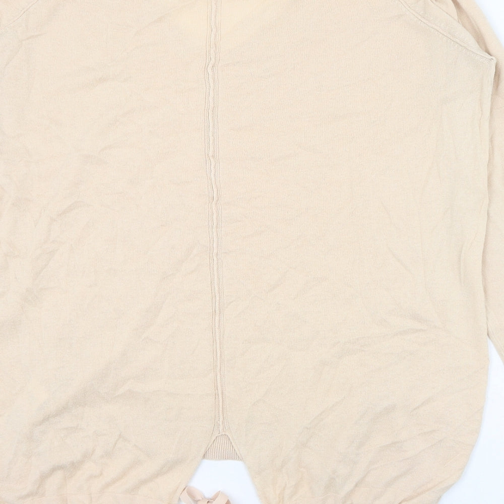 Womens UK Size 12 Marks and Spencer Beige Pullover Jumper