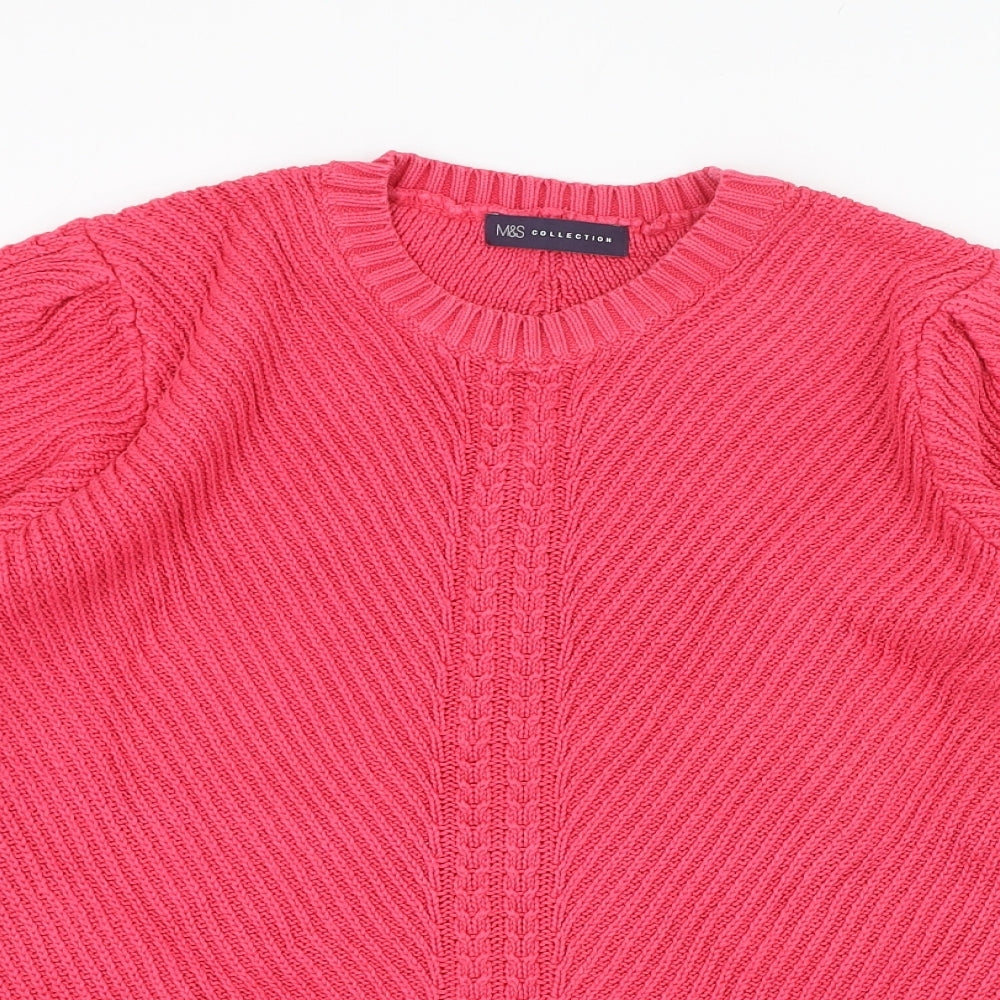 Womens UK Size 16 Marks and Spencer Pink Pullover Jumper