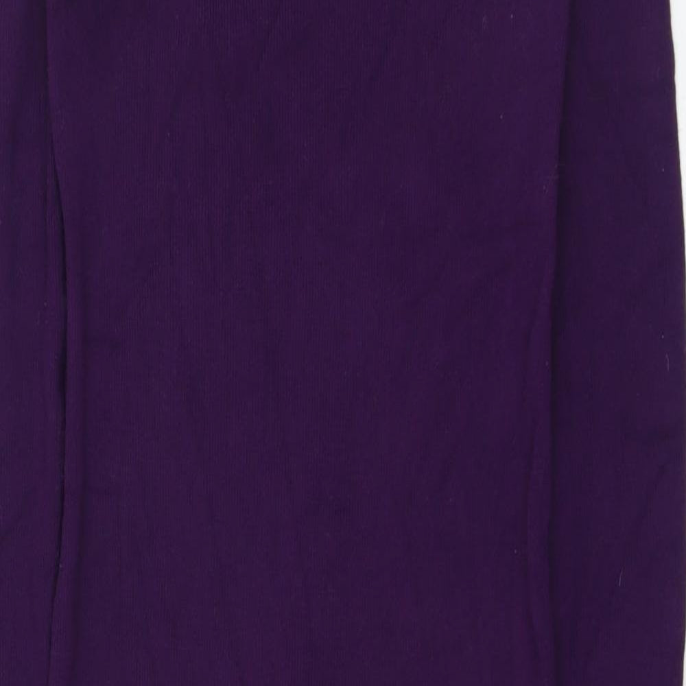 Oasis Womens Purple  Viscose Pencil Dress  Size S  Round Neck Pullover