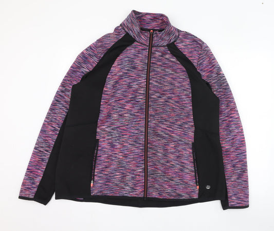 Womens UK Size XL Dunnes Stores Pink Full Zip Sweatshirt