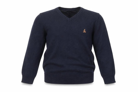 Gap Boys Blue V-Neck  Cotton Pullover Jumper Size 4 Years  Pullover