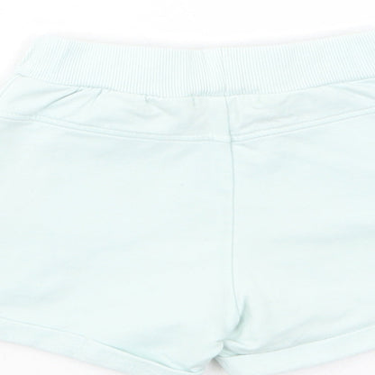 name it Baby Green  Cotton Cropped Leggings Size 12-18 Months  Drawstring